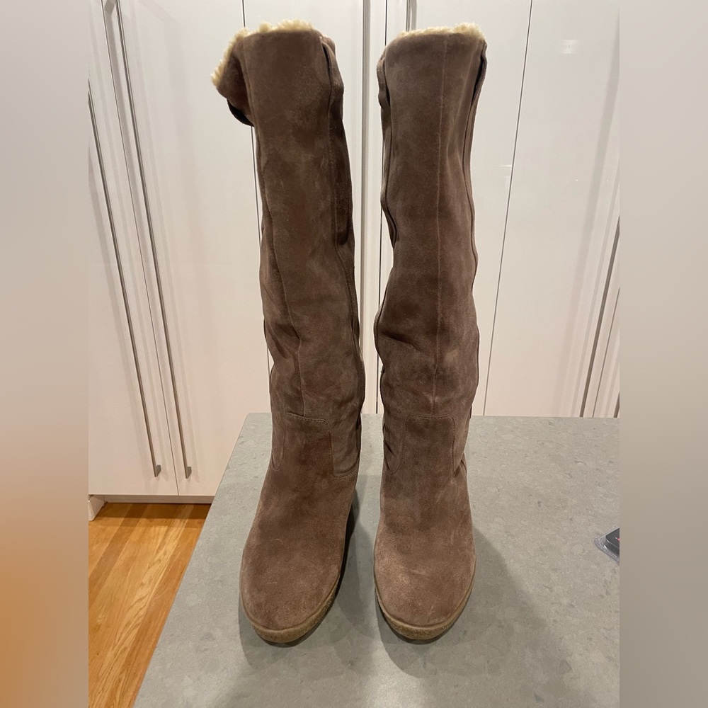 Anne Taylor Loft Suede Winter Boot Size 8